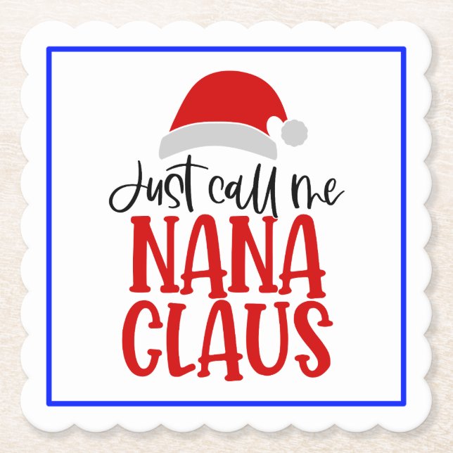 Ring mig Nana Claus-56768 Underlägg Papper (Framsida)