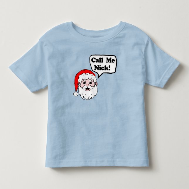 Ring mig Nick Santa T Shirt (Framsida)