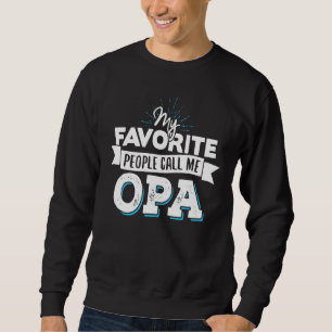 Ring mig OPA Design För manar Pappa Fars dag Lång Ärmad Tröja