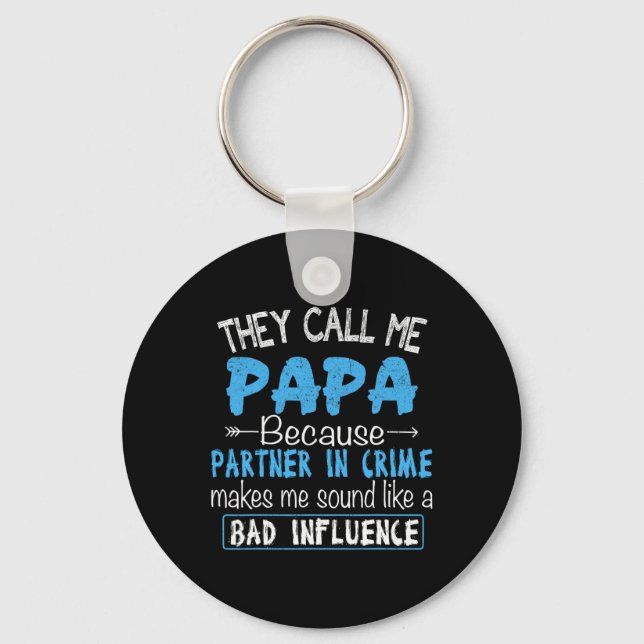 Ring mig Papa medbrottsling pappa fadersdag Fami Nyckelring (Framsida)