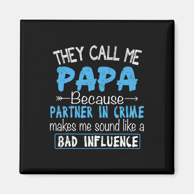 Ring mig Pappa-partner i brottmål Pappa Fars dag F Magnet (Framsidan)