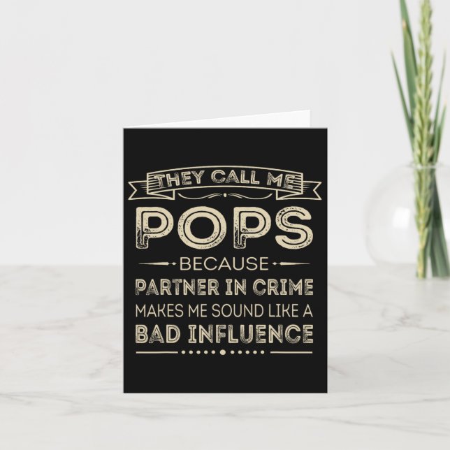 Ring mig Pops eftersom partner i brott rolig pappa Kort (Framsida)