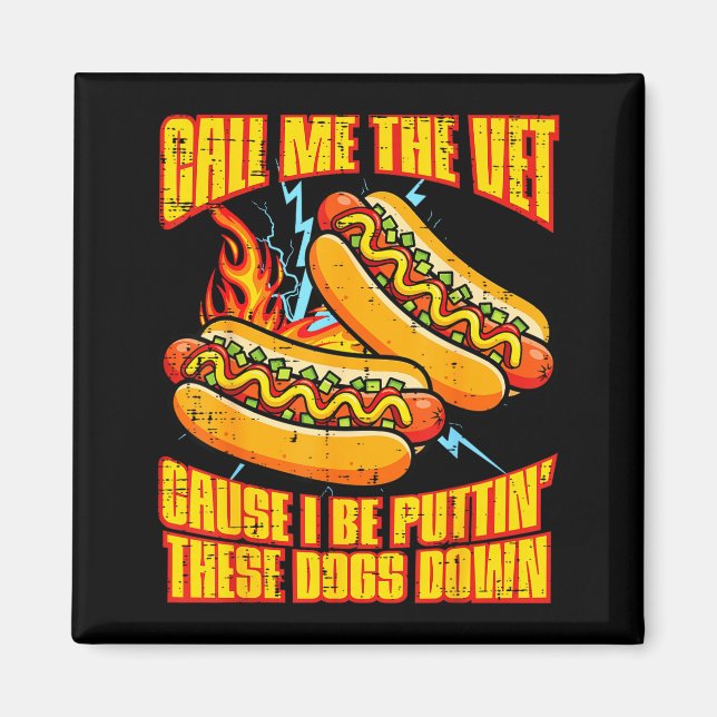 Ring mig rolig hetsig hund rolig sags meme bootleg magnet (Framsidan)