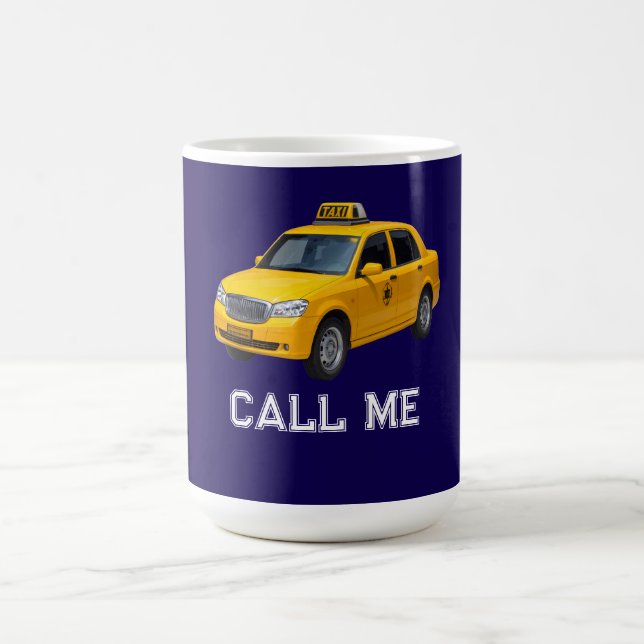 Ring mig Taxi roligt Kaffemugg (Center)