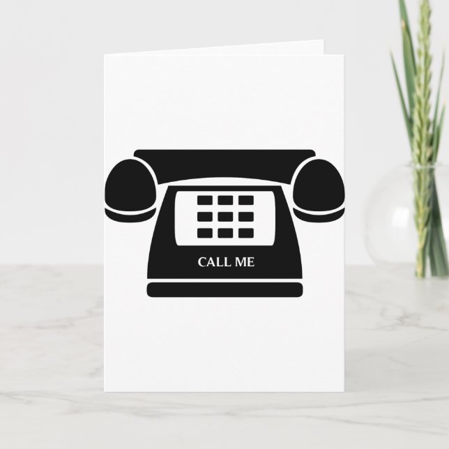 Ring mig! Telefon! Låt oss Talk! Kort (Framsida)