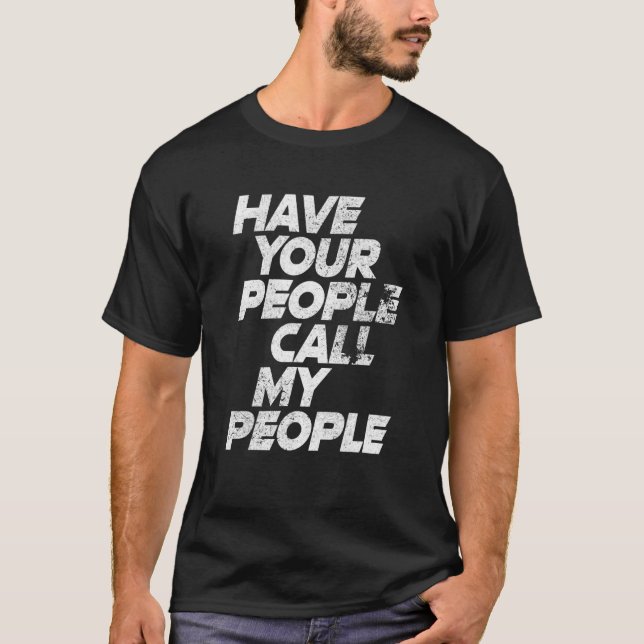Ring mitt roligt meme t shirt (Framsida)