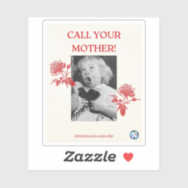 Ring Mor! Engelska Klistermärken