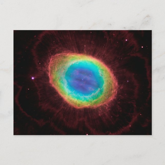 Ring Nebula Detail Vykort (Framsida)