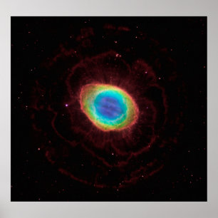 Ring Nebula eller NGC 6720 True Shape, ZGOA Poster