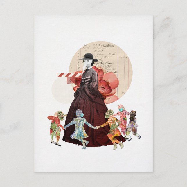 Ring-o-Ring-o-Rosy (Myten) Vykort (Framsida)