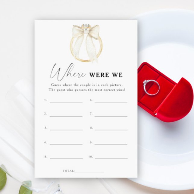 Ring och Bow möhippa Var spelade vi? (Skapare uppladdad)