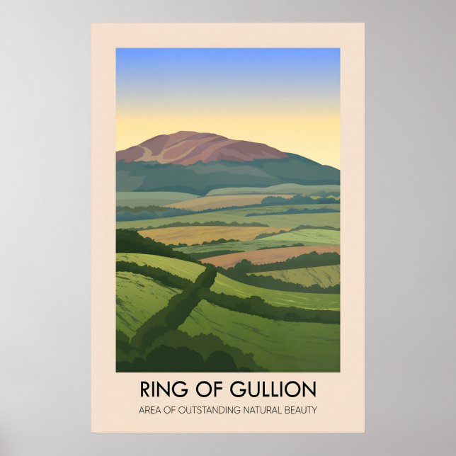 Ring Of Gullion AONB Resebroschyr Poster (Framsidan)
