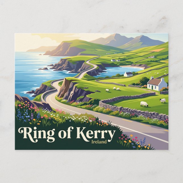 Ring of Kerry Irland Vykort (Framsida)
