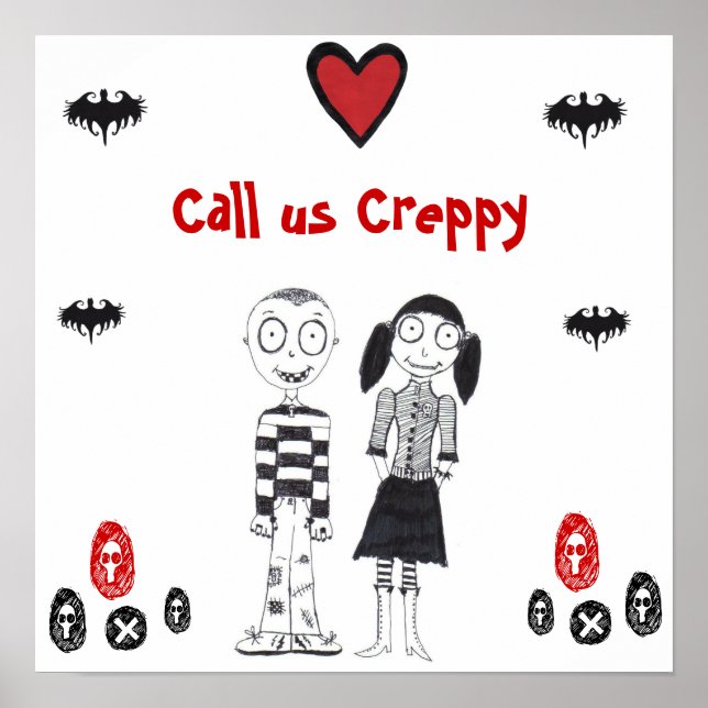 Ring oss Creepy Poster (Framsidan)
