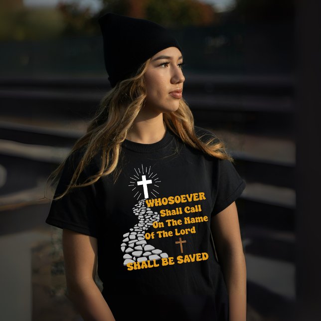 "Ring på Herren" Glowing Kor Christian T Shirt (Skapare uppladdad)