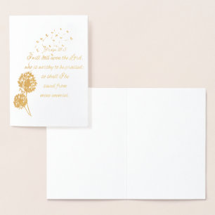 Ring på Herren som är Worthy Gold Foil Folierat Kort