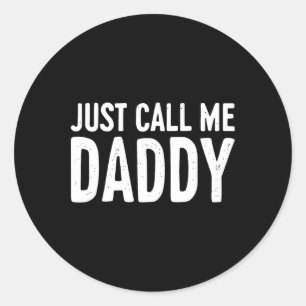 Ring pappa Shirt Pappa Manar Fars dag Runt Klistermärke
