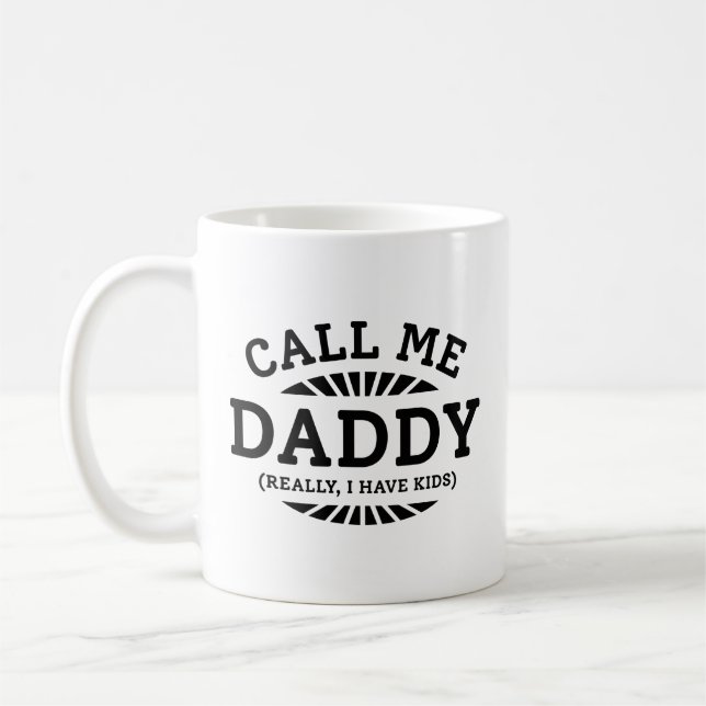 Ring pappa Verkligen jag har barn Kaffemugg (Vänster)