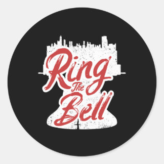 Ring, Philadelphia City Retro Älskare Jesus Runt Klistermärke