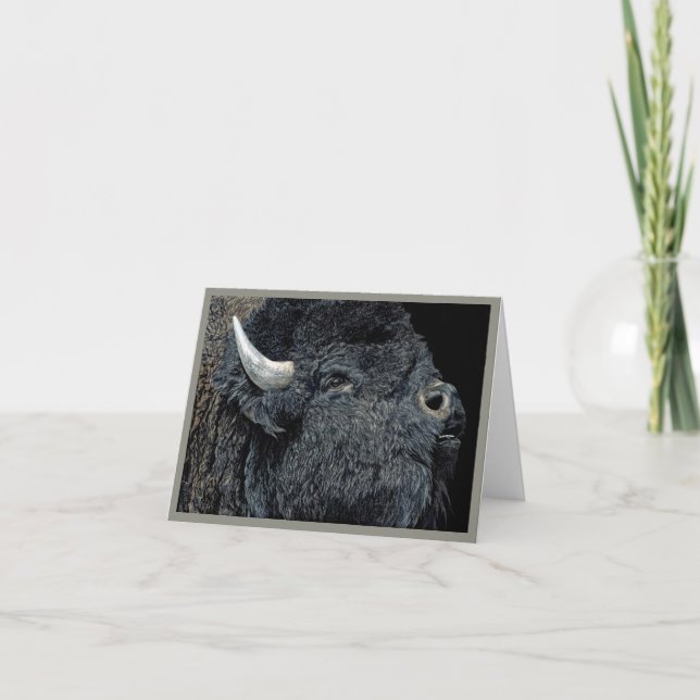 "Ring Prairie" - Bison Card Kort (Framsida)