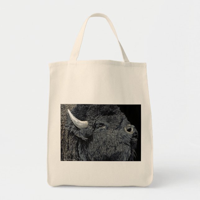 "Ring Prairie" - Bison Tote Tygkasse (Framsidan)