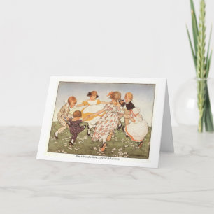 Ring runt om ett kort för födelsedag för Rosie