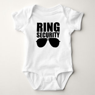 Ring-säkerhet Baby Ring Bearer Bröllop T Shirt