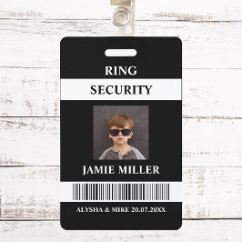 Ring Security Agent Photo ID Ring Bearer