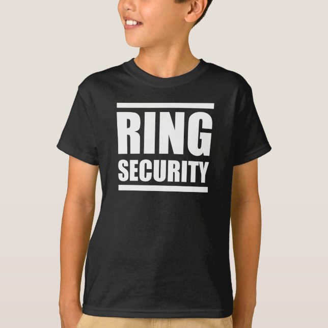 Ring Security Boys bröllop-skjorta Tee Shirt (Framsida)