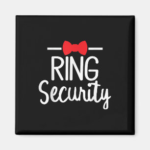 Ring Security Bröllop Bridesmaid Bachelorette del Magnet