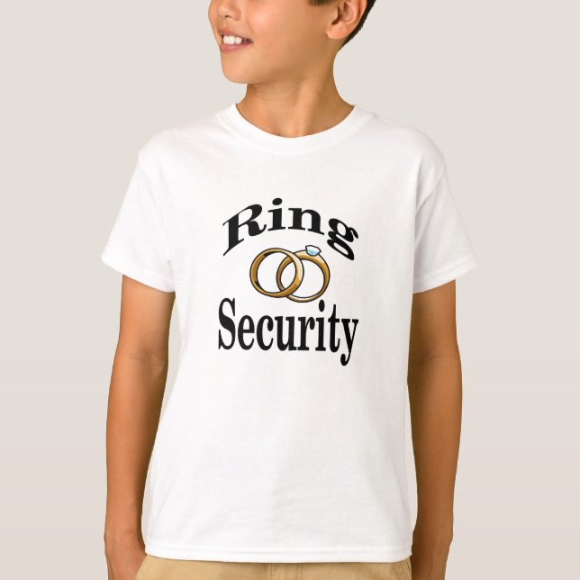 Ring Security Bröllop Kids Shirt T-shirt (Framsida)