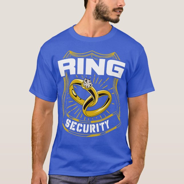 Ring Security Bröllop Ringbärare T Shirt (Framsida)