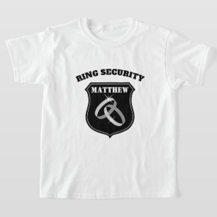 Ring Security bröllop t shirt för barn