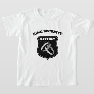 Ring Security bröllop t shirt för barn