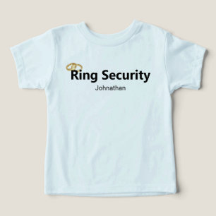 Ring Security Guld Bröllop Ringar Ringinnehavarens T Shirt