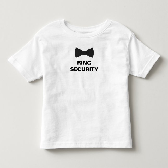 Ring Security Ring Bearer T-shirt (Framsida)