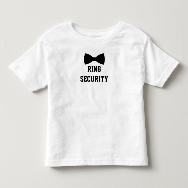 Ring Security Ring Bearer T-shirt (Framsida)