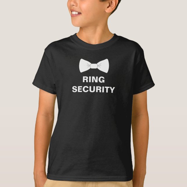 Ring Security Ring Bearer T Shirt (Framsida)