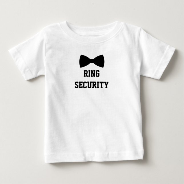 Ring Security Ring Bearer Tee. Cute T-shirt (Framsida)