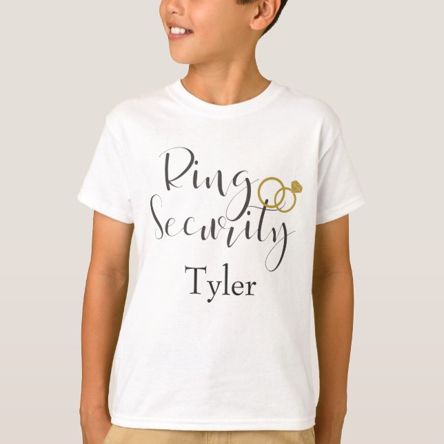 Ring Security Ring Bearer Tee Shirt (Framsida)