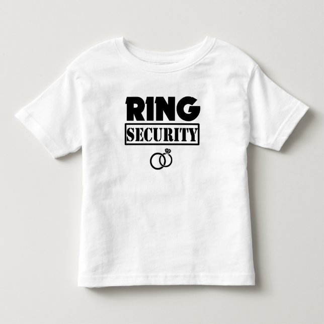 Ring Security småbarn-skjorta T-shirt (Framsida)