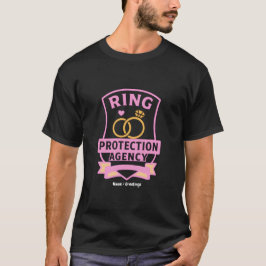 Ring Skyddsbyrå Rolig Bröllopsfest Design T Shirt