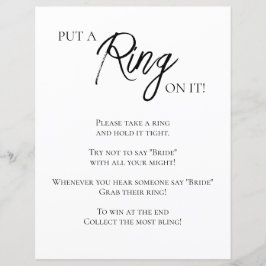 Ring-spel med minimalistisk Möhippa