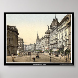 Ring Street, Budapest, Ungern Poster