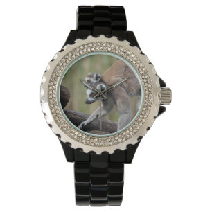 Ring-Tail Lemur Mor och Baby Armbandsur