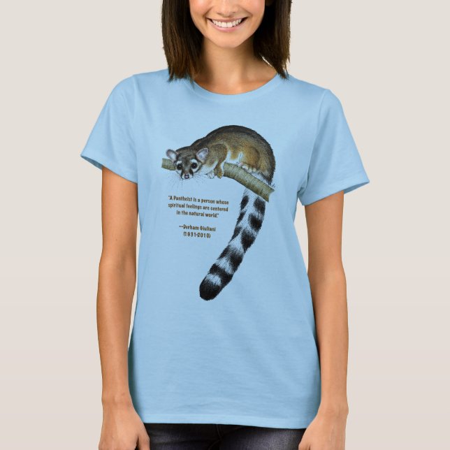 Ring Tailed kattkvinna skjorta T-shirt (Framsida)