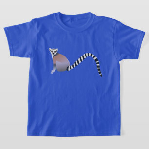 RING TAILED LEMUR ILLUSTRATION T SHIRT