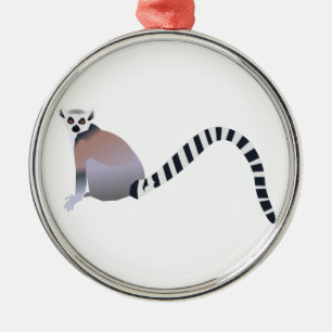 Ring-Tailed Lemur Julgransprydnad Metall
