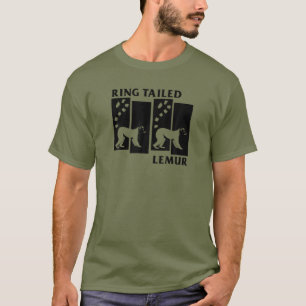 RING TAILED LEMUR Monkey Madagascar Animal Lemurs T Shirt