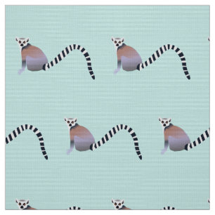 RING TAILED LEMURS MÖNSTER DESIGN TYG